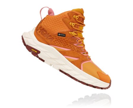 Hoka One One Anacapa Mid Gore-tex Ženske Pohodniški Čevlji Oranžna / Zlata Rumena SI-501369P